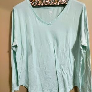 Teal long sleeve shirt 2x